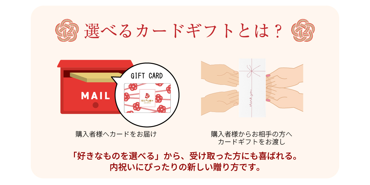 選べるカードギフトは手軽に喜ばれる贈り物