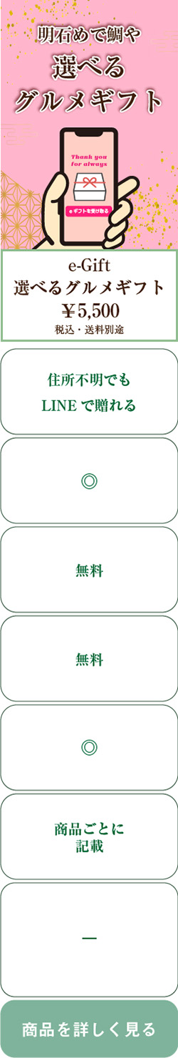 【敬老の日ギフト】手軽に贈れるe-Gift